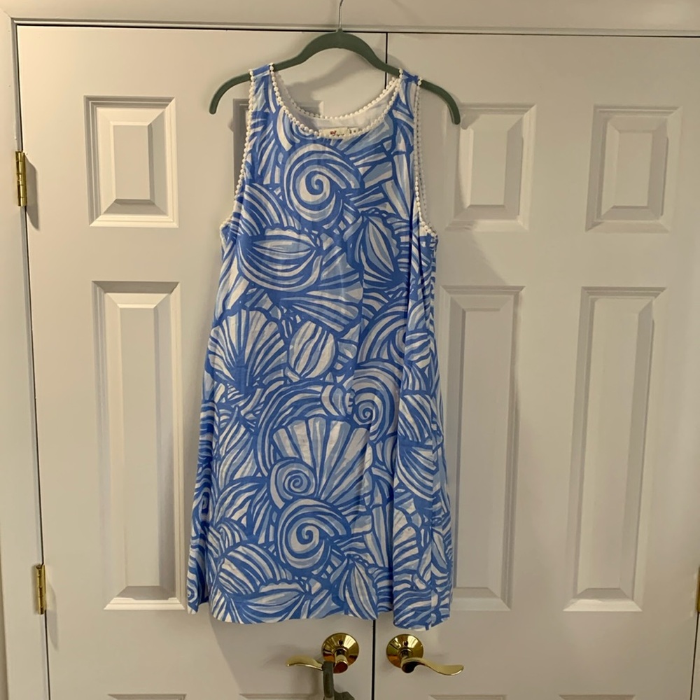 Vineyard Vines blue print size 12 dress